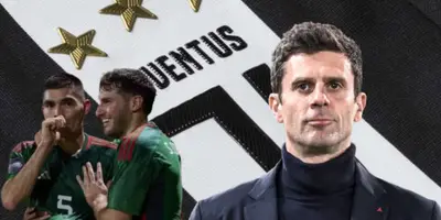 Johan Vásquez junto a Santiago Giménez y Thiago Motta / FOTO THE COACHES' VOICE