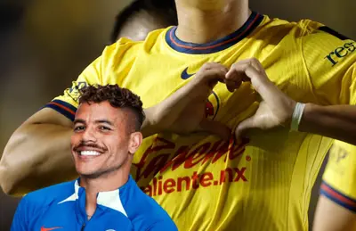 Jonathan dos Santos riendo y jugador del América/Foto Ramón Juárez.