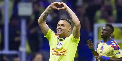 Jonathan Rodríguez celebrando gol con el América. Foto: Marca