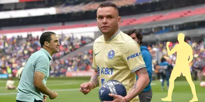 Jonathan Rodríguez con América en el Apertura 2022. Foto: Mediotiempo.