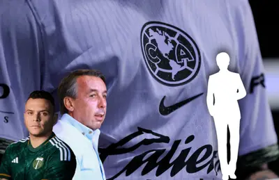 Jonathan Rodríguez y Emilio Azcárraga junto a la silueta de un representante.