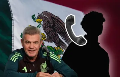 Jonathan Shore en forma de silueta y Javier Aguirre/ Foto Burlington Latino.