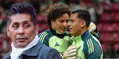 Jorge Campos junto a Guillermo Ochoa y Luis Malagón / FOTO MARCA