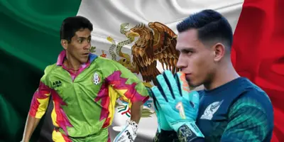 Jorge Campos junto a Luis Ángel Malagón / FOTO RÉCORD