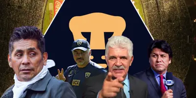 Jorge Campos junto a Memo Vázquez Jr, Ricardo Ferretti y Claudio Suárez / FOTO MARCA