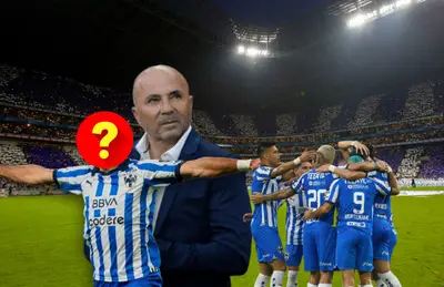 Jorge Sampaoli, jugador oculto y elementos de Rayados/Foto ESPN.