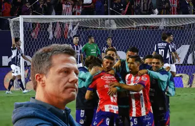 José Antonio Noriega, jugadores del San Luis y Rayados/Foto Goles y Cifras.