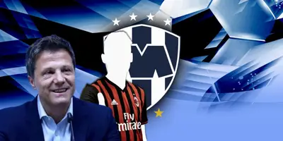 José Antonio Noriega junto a futbolista incógnito del AC Milán / FOTO ONCE DIARIO