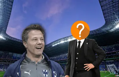 José Antonio Noriega y entrenador con el rostro tapado/Foto Excélsior.