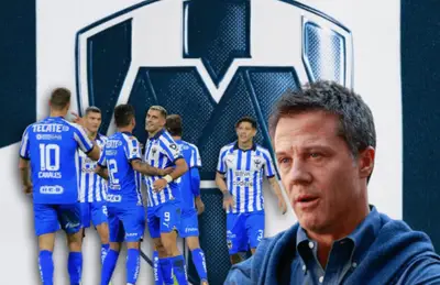 José Antonio Noriega y jugadores de Rayados/Foto Soy Fútbol