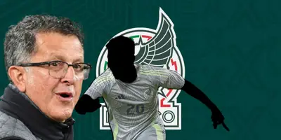 Juan Carlos Osorio junto a futbolista incógnito del Tri / FOTO MARCA