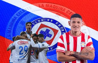 Juan José Cáceres y jugadores celebrando/Foto Cruz Azul.