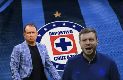 Juan Reynoso y Martín Anselmi gritando/Foto ESPN.