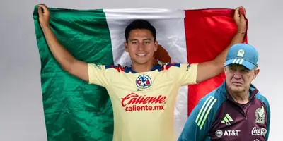 Juárez en foto con bandera de México. Foto: Selección Mexicana