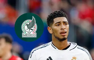 Jude Bellingham y escudo de la Selección Mexicana/Foto Milenio.