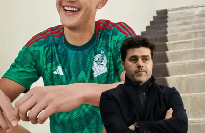 Jugador de México y Mauricio Pochettino/Foto TUDN.