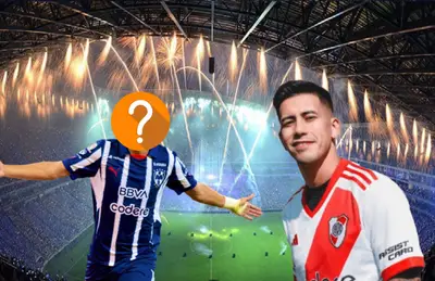 Jugador de Rayados oculto y Maximiliano Meza/Foto Once Diario.