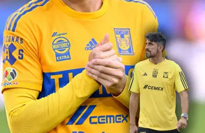 Jugador de Tigres y Veljko Paunovic/Foto Récord.
