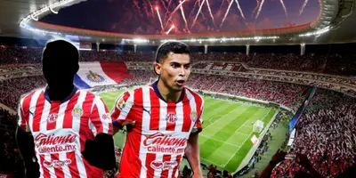 Jugador incógnito de Chivas junto a Orbelín Pineda / FOTO X