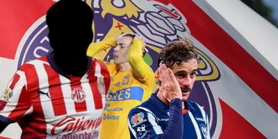 Jugador incógnito de Chivas junto a Sebastián Córdova y Jordi Cortizo / FOTO YOUTUBE