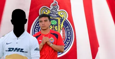 Jugador incógnito de Pumas junto a Fernando Beltrán / FOTO JAM MEDIA