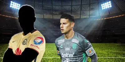 Jugador incógnito del América junto a James Rodríguez / FOTO DEBATE