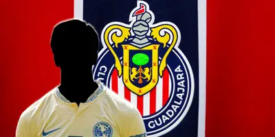 Jugador incógnito del América junto al escudo de Chivas / FOTO INSTAGRAM