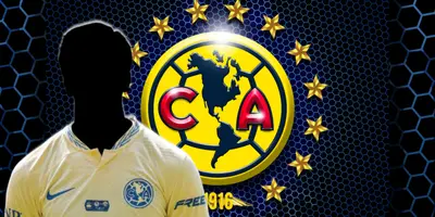 Jugador incógnito del América junto al escudo de las Águilas / FOTO INSTAGRAM