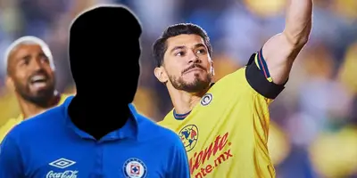 Jugador incógnito en el América vs Cruz Azul / FOTO RÉCORD