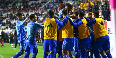Jugadores celebrando. Foto: Tigres