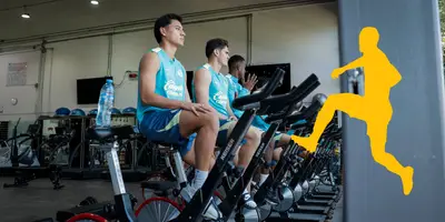 Jugadores de América entrenando. Foto: Club América