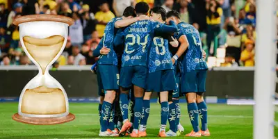 Jugadores de América vs Santos. Foto: Club América