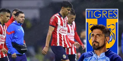 Jugadores de Chivas cabizbajos. Foto: Bolavip