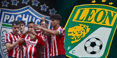 Jugadores de Chivas junto a los equipos de Grupo Pachuca / FOTO QUADRATÍN MÉXICO