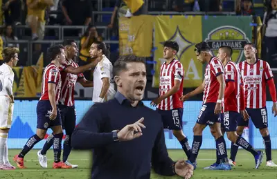 Jugadores de Chivas, La Galaxy y Fernando Gago/ Foto Esto.
