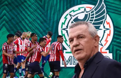 Jugadores de Chivas y Javier Aguirre/Foto Mi Selección.