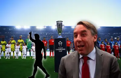 Jugadores de Columbus Crew, Emilio Azcárraga y silueta/Foto Pachuca.