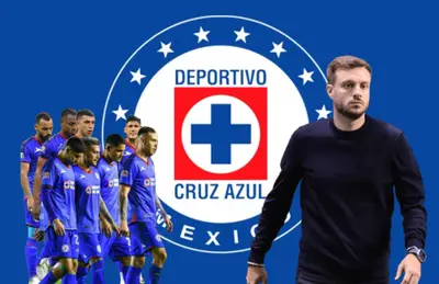 Jugadores de Cruz Azul y Martín Anselmi/Foto Visuelles Befreigen.