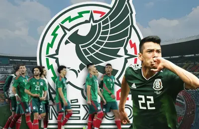 Jugadores de la Selección Mexicana e Hirving Lozano/Foto Fox Sports.