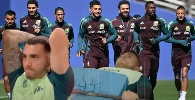 Jugadores de la Selección Mexicana entrenando / FOTO YOUTUBE