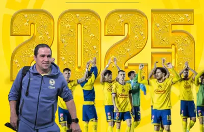 Jugadores de las Águilas, André Jardine riendo/ Foto Club América.