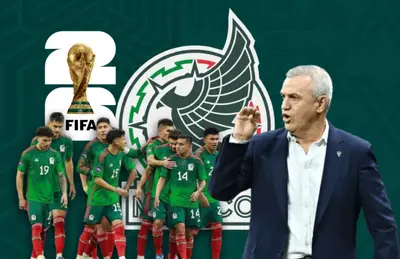 Jugadores de México y Javier Aguirre/Foto TV Azteca.