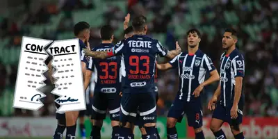 Jugadores de Rayados en partido. Foto: El Universal