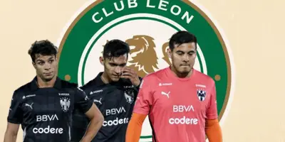 Jugadores de Rayados junto al escudo del León / FOTO ONCE DIARIO