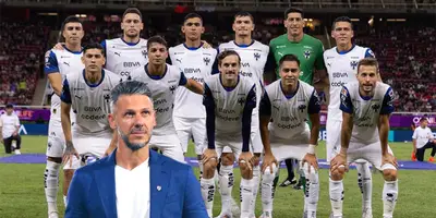 Jugadores de Rayados pre partido. Foto: Monterrey