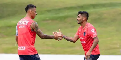 Jugadores de Rayados vs Pachuca. Foto: Rayados