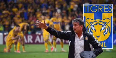 Jugadores de Tigres se lamentan tras perder en tanda de penales vs Columbus en la Concachampions