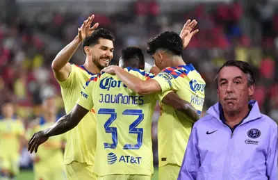 Jugadores del América celebrando y Emilio Azcárraga/ Foto 365scores.