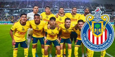 Jugadores del América en formación. Foto: Titansports