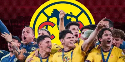 Jugadores del América festejando el tricampeonato / FOTO EL IMPARCIAL